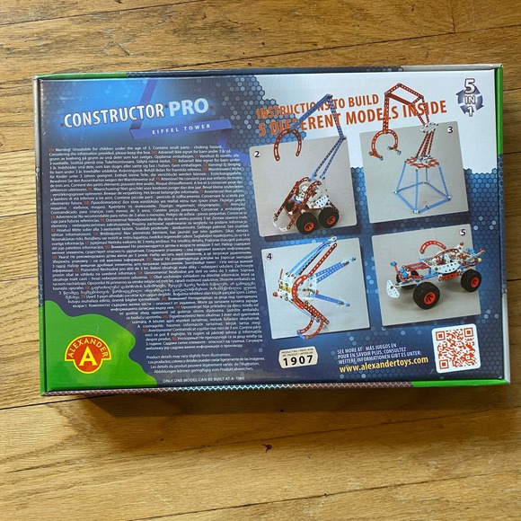 NIB Alexander Toys Constructor PRO Eiffel Tower 5 in 1 - Picture 2 of 3